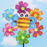 Ветрячок «Божья коровка и цветочек» d=28 см, ,микс