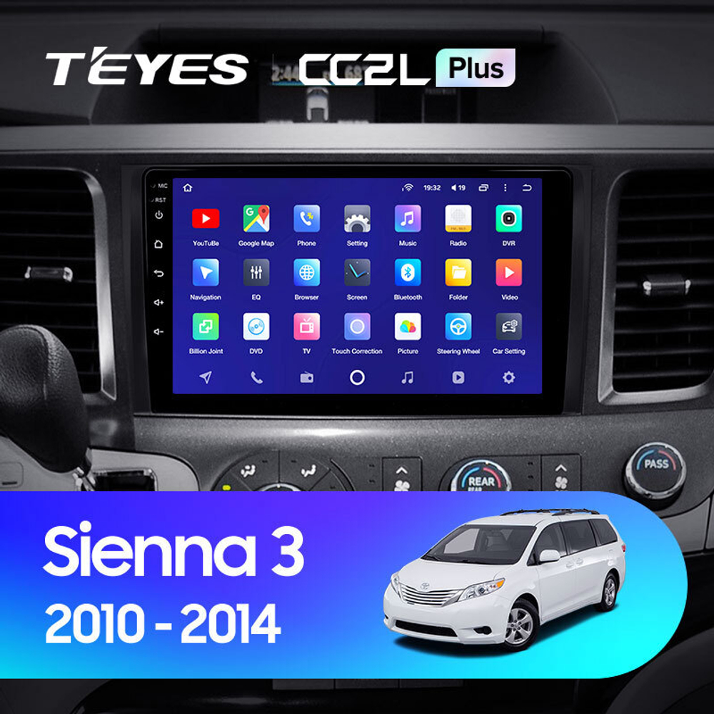 Teyes CC2L Plus 9" для Toyota Sienna 2010-2014