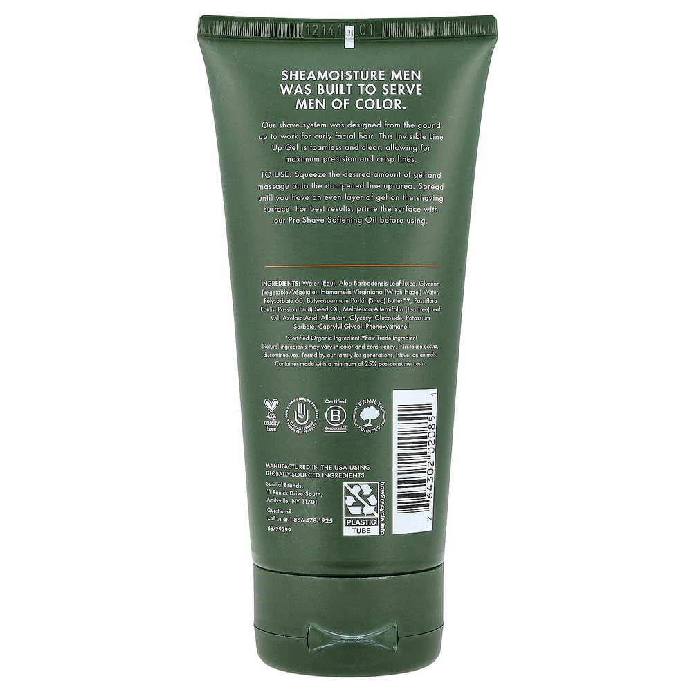 SheaMoisture, Для мужчин, Invisible Line Up, гель, 170 г (6 унций)