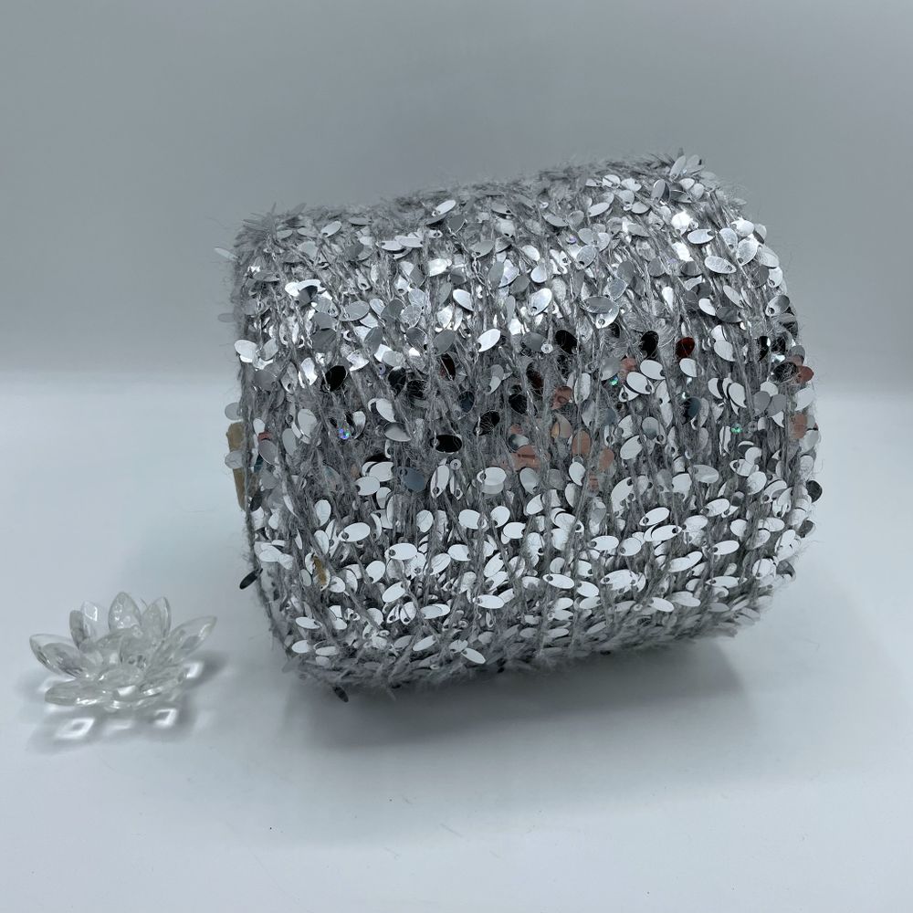 Пайетки FILATI ITALIANA 51% каплевидные пайетки 15% альпака 8% хлопок 26% полиаимд