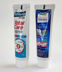Зубная паста LION SYSTEMA набор Tartar plus care,Total Tpgreenmint 2шт по120г