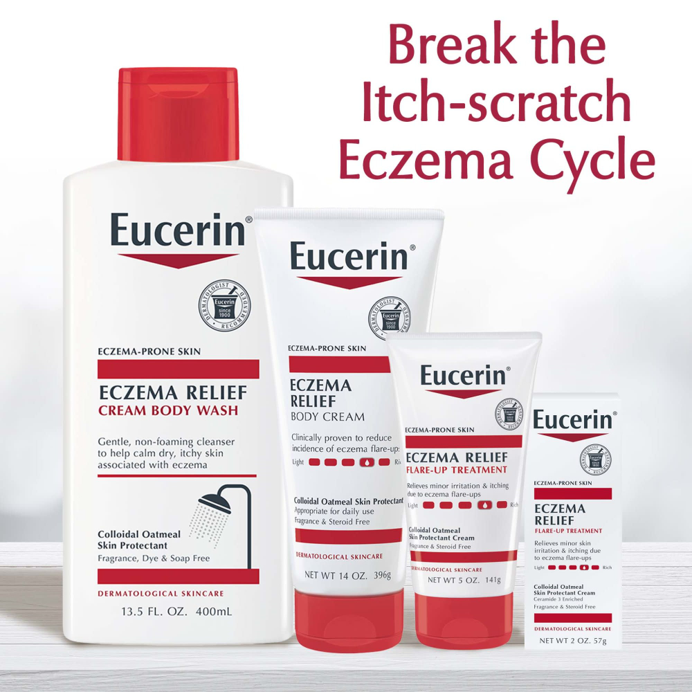Eucerin, крем для уменьшения проявлений экземы, без отдушки, 226 г (8 унций)