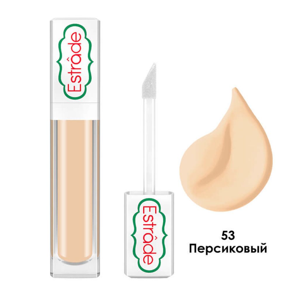 Estrade Корректор для лица Skin Solution Face Corrector Скин Солюшн, тон №53, Персиковый, 5,5 мл