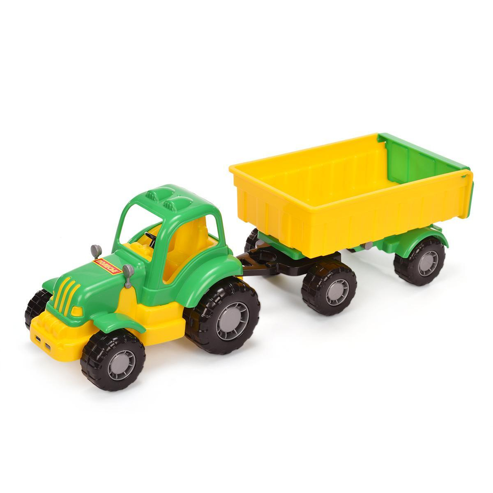 Трактор "Крепыш" с прицепом №1 (Полесье)