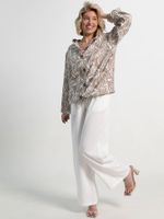 Пыльник Летний день (бело-коричневый) Б15152-8М LT Collection