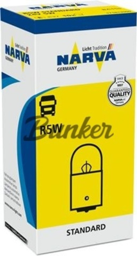 Галогеновая лампа NARVA R5W,24V