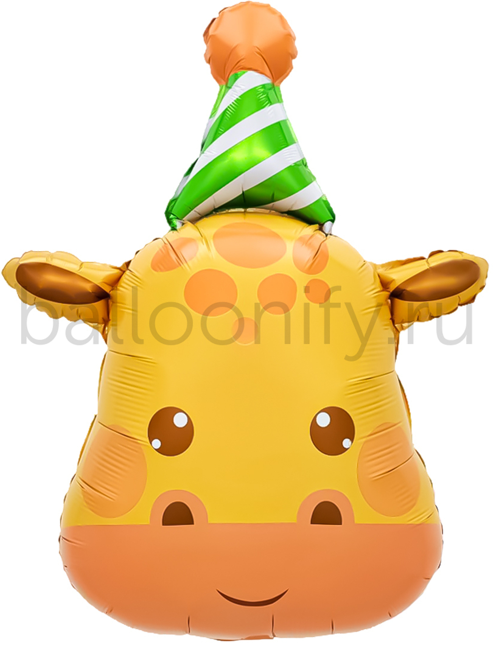 Шар (29''/74 см) Фигура, Жираф в колпачке, 1 шт.