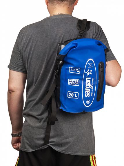 Гермо-рюкзак Sargan ПРО SUP с внешним карманом 20 л синий