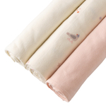 Пелёнки фланелевые BUBA KIDS, 3 шт., Песня Севера/Пудра/Сливочный, 95х115