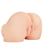 Телесный мастурбатор-полуторс с вибрацией Shake That Ass