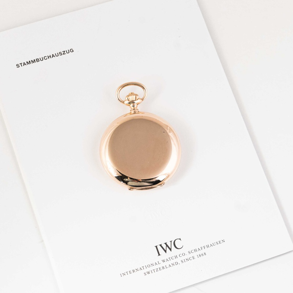 Золотые карманные часы IWC (International Watch CO.)