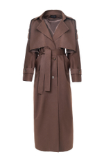 "Trench cape" Тренч-кейп в пол из хлопка.