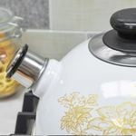 Чайник 3,5л со свистком, консольная ручка, белый "Олимпия"