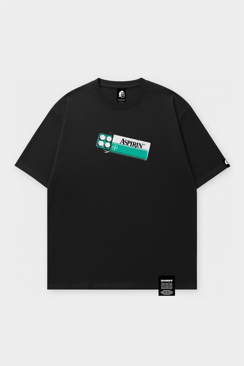 Футболка SHMOT "ASPIRINE" MONO Черный