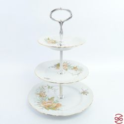 Этажерка (Горка) Bernadotte Зеленый цветок 3 яруса