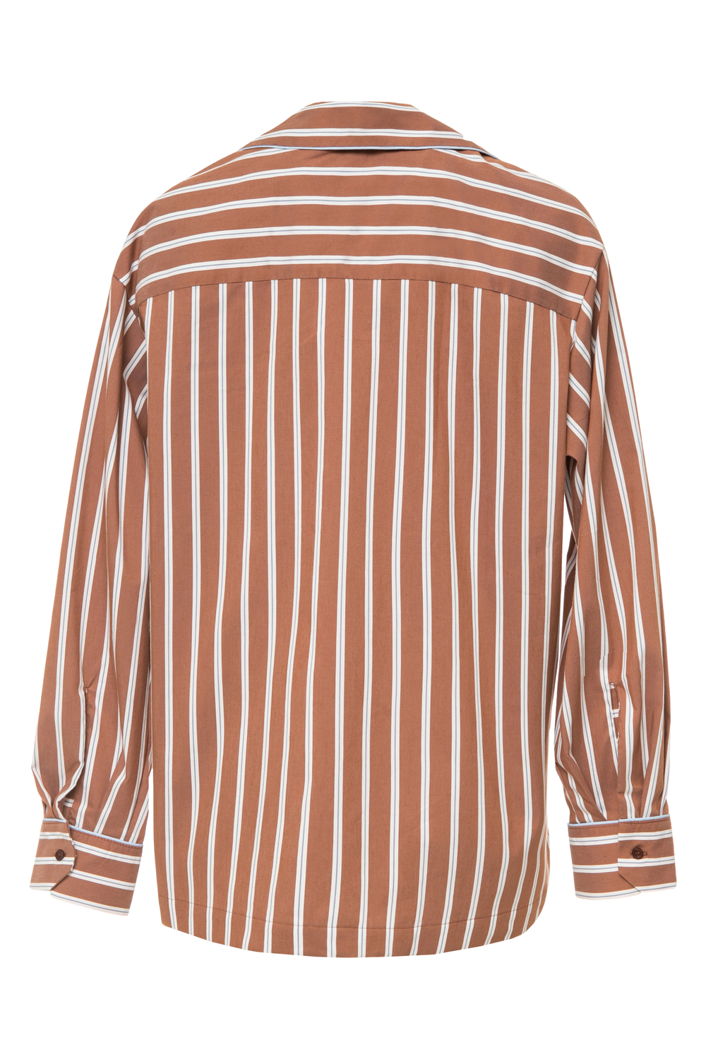 “Relaxed cotton” Рубашка в пижамном стиле с кантом.