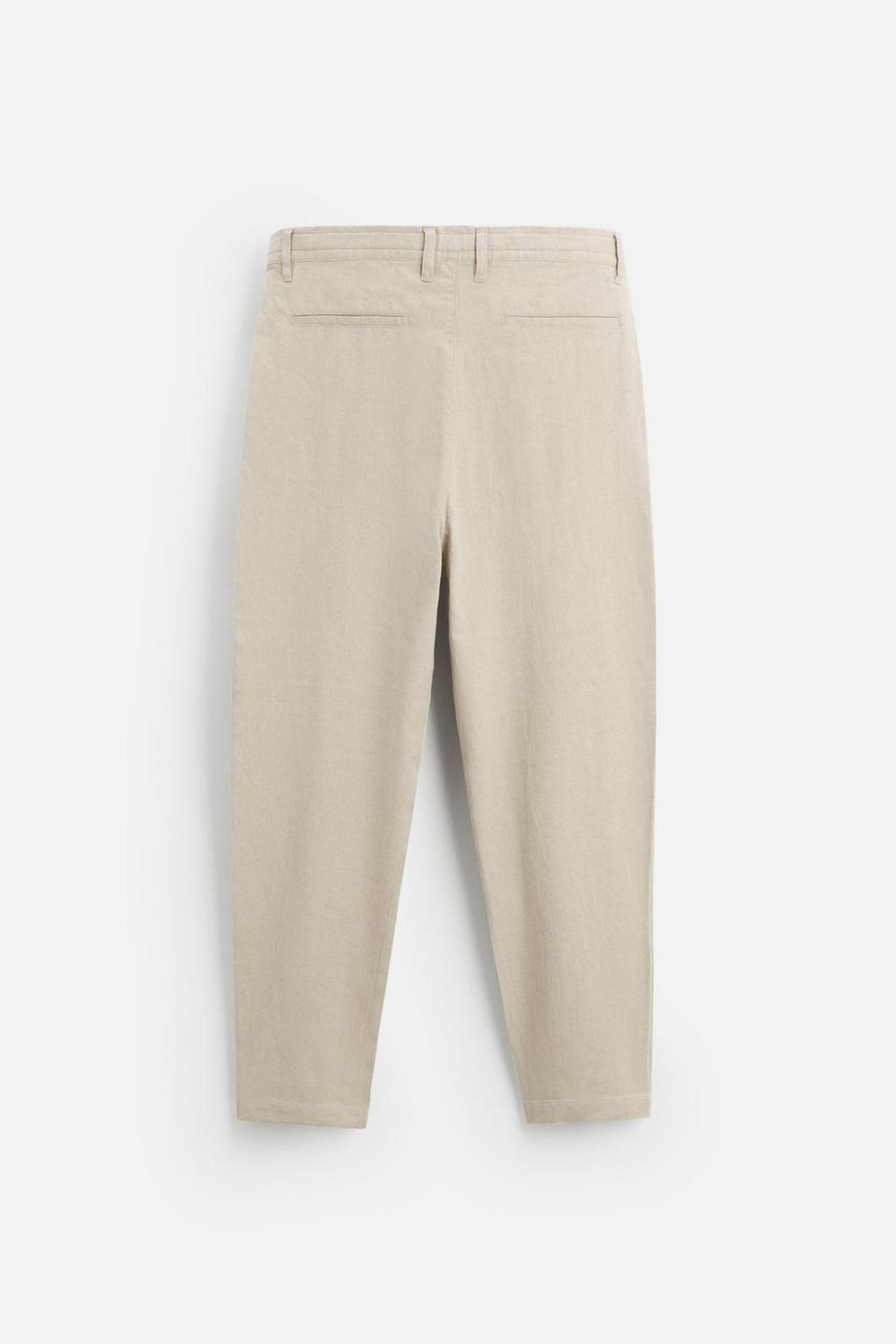 Брюки relaxed fit из хлопка и льна