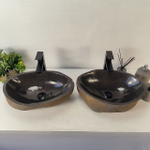 Раковина из речного камня ПАРА! RS-65343 49*34*15 0865