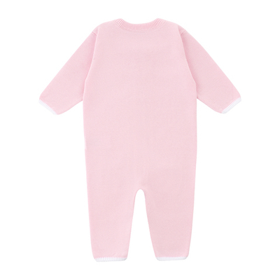 Комбинезон с косами из хлопка (Розовый)