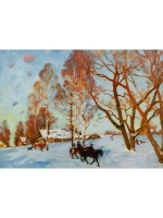 Картина маслом Мартовское солнце Гончарова