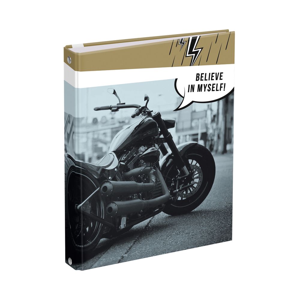 Тетрадь на кольцах 120л, А5, BG Верь в себя, обложка ламинированный картон