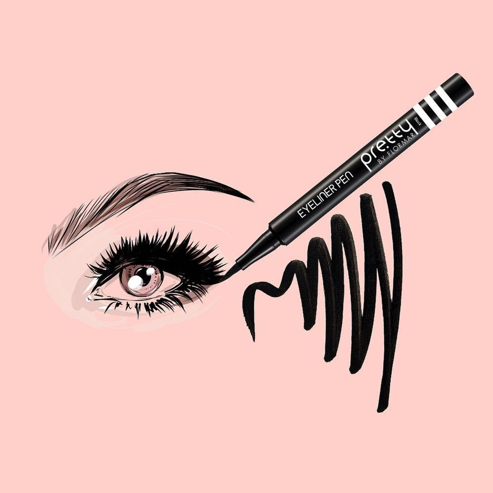 Pretty by Flormar. Подводка-фломастер Eyeliner Pen