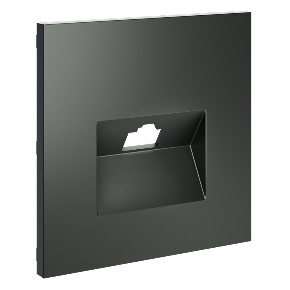 Накладка для розетки компьютерной RJ45 кат.6, S70 (титан)