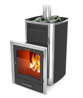 Банная печь Калина 2 Inox БСЭ ТО антрацит НВ ПРН