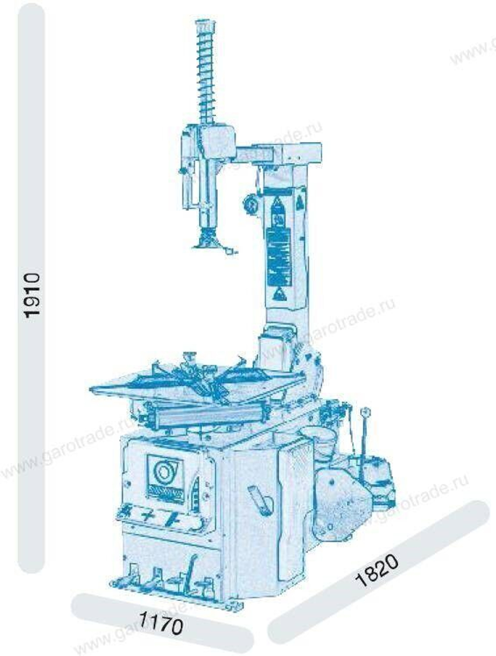 Однофазный автоматический шиномонтажный стенд на 220 вольт для колес до 24 дюймов S226 Giuliano