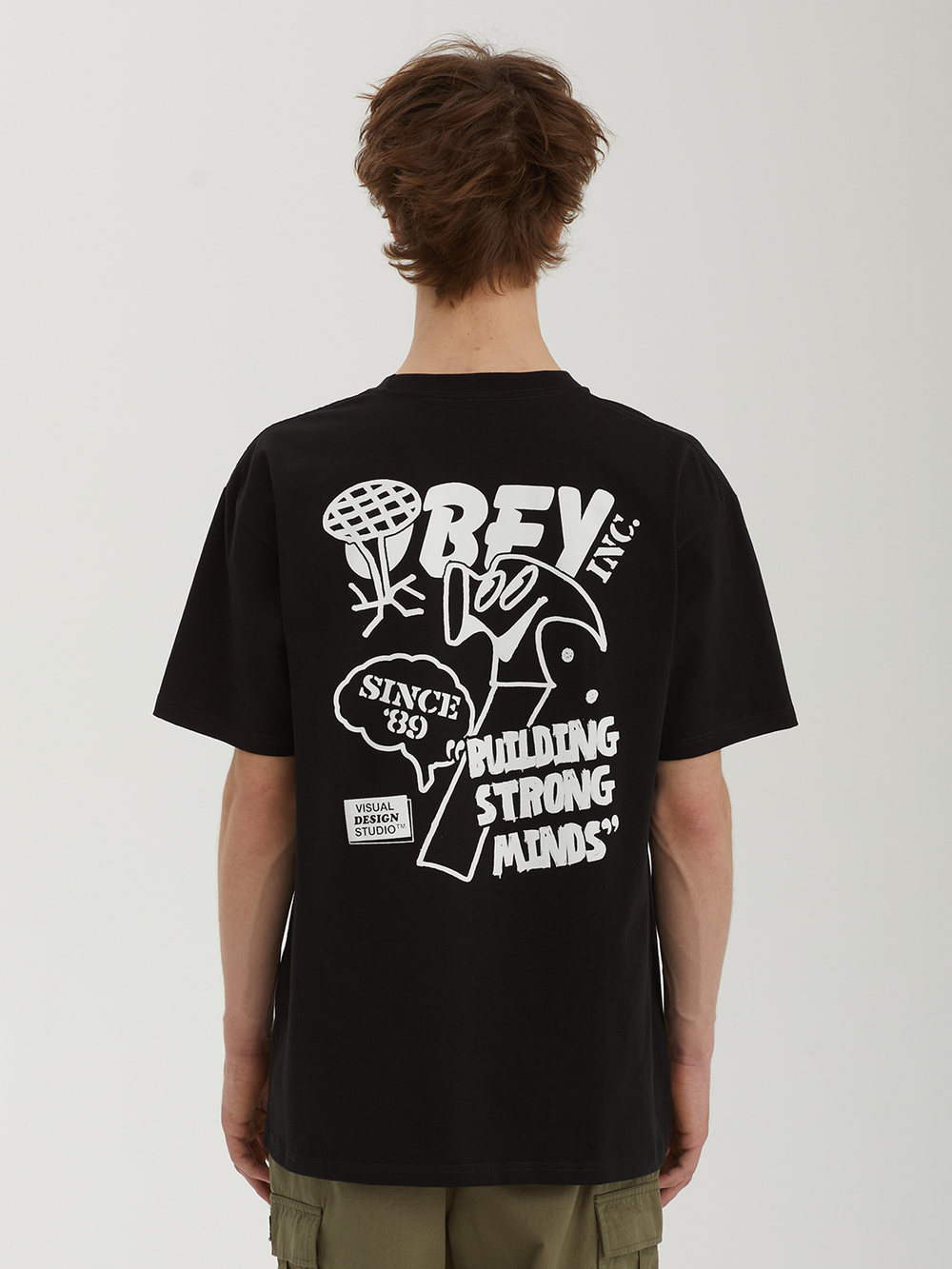 Мужская Футболка Obey Building Strong Minds