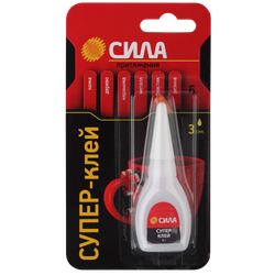 Супер-клей СИЛА SSBL1-6 6 г туба пластик | Сила