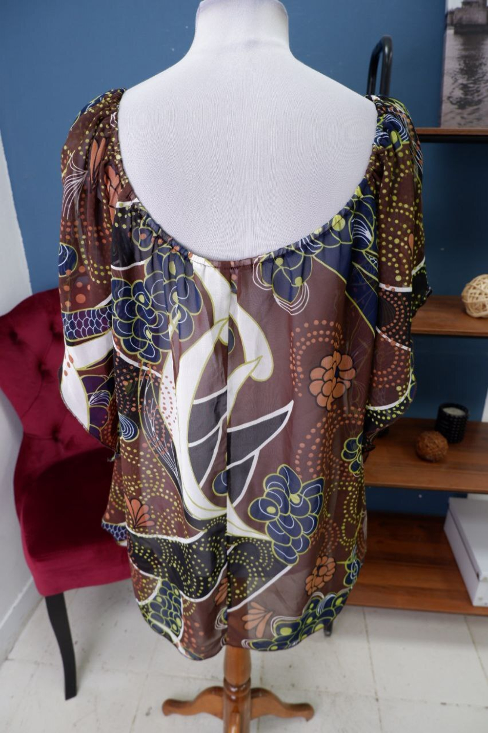 Блузка Rainbow свободная 60+ размер