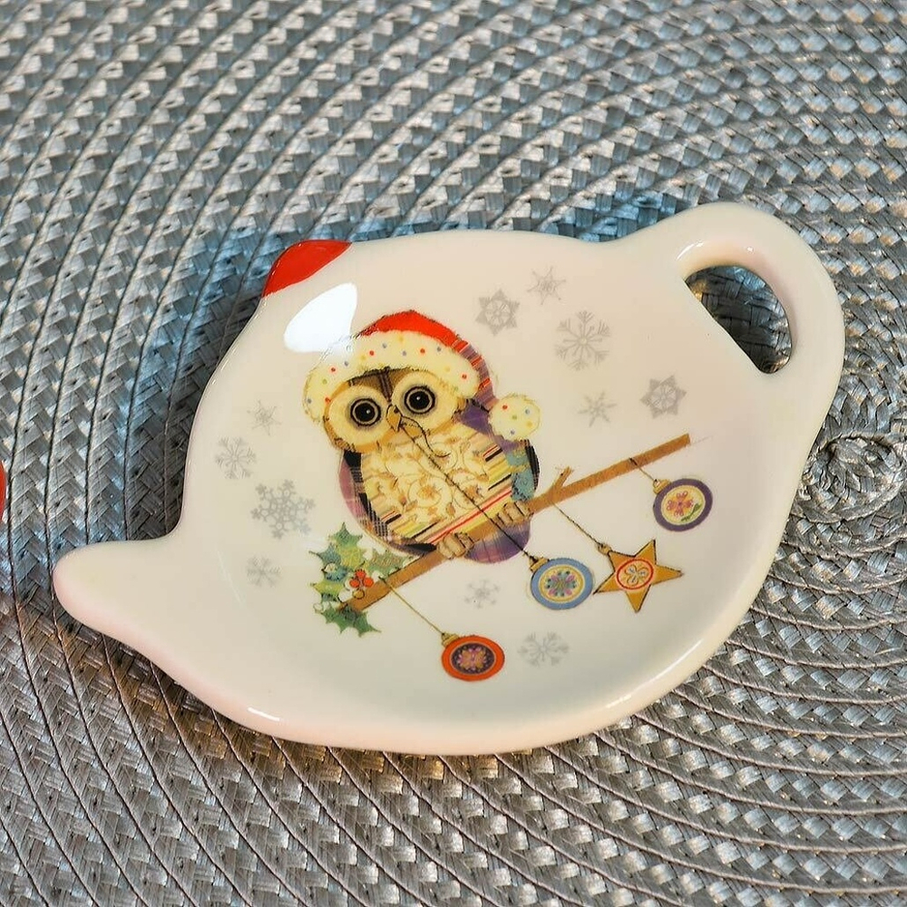 Подставка для чайного пакетика "Owl Christmas"