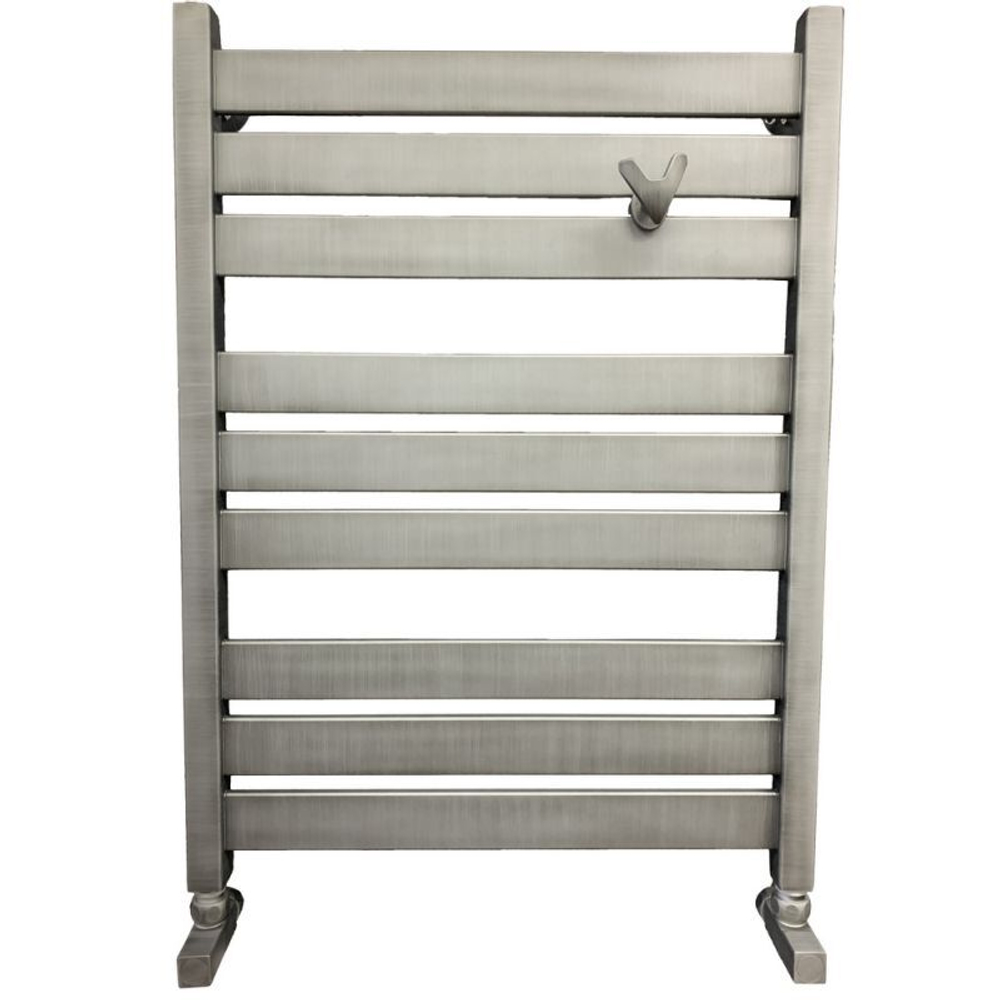 Полотенцесушитель Ника MODERN ЛМ-7 80/50 Matt Antique Silver с вентилями (комплект люкс)(-), шт