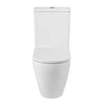 Унитаз-компакт безободковый BelBagno Sfera-R BB2141CP-TOR/SC с крышкой-сиденьем микролифт, белый