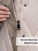 Пуховик стеганный зимний длинный с капюшоном