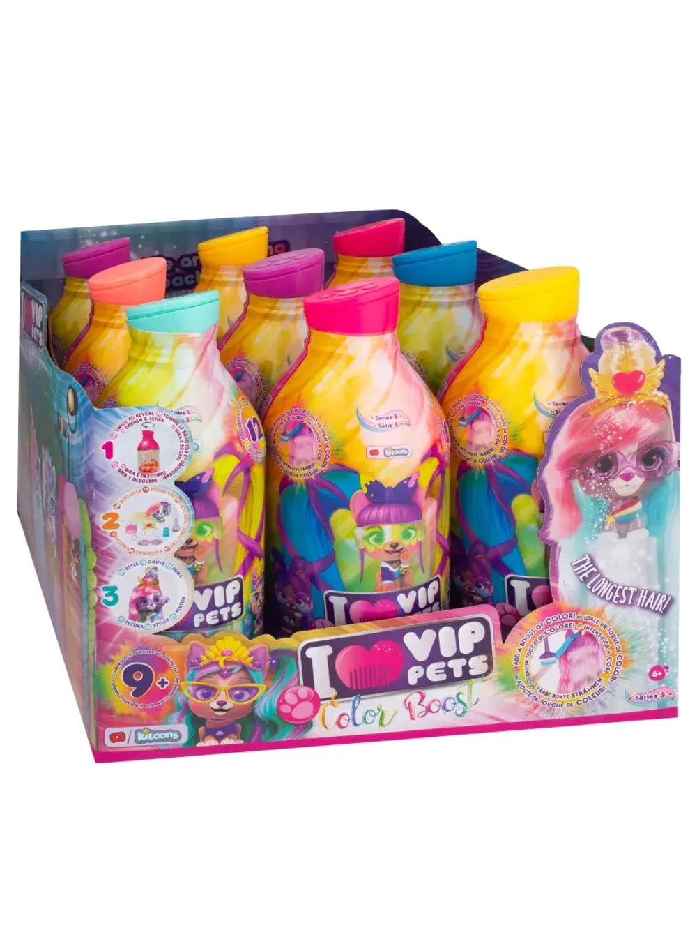 Игрушка Фигурка VIP Pets Color Boost Модные щенки