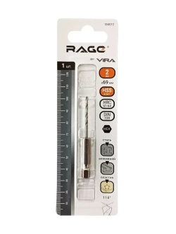 Сверло по металлу с шестигранным хвостовиком 2 мм RAGE by VIRA