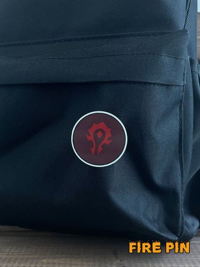 Значок деревянный (брошь) Орда. Fire Pin