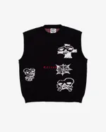 Жилет Creepy Clothing Череп черный