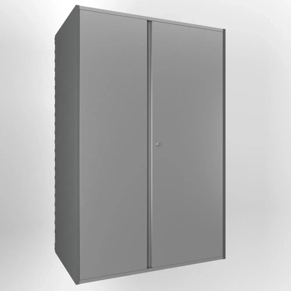 Металлический шкаф для инструментов IF 800х1200 мм, классический серый цвет, настенная система хранения.