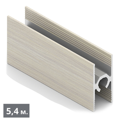 ЭКО Рамка средняя двери - центральный ригель (5,40 м) дуб дымчатый (ПВХ) (AE0452) Aristo (Out)