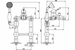 Смеситель для ванны RAV-Slezak LABE L050.5/2Z золото