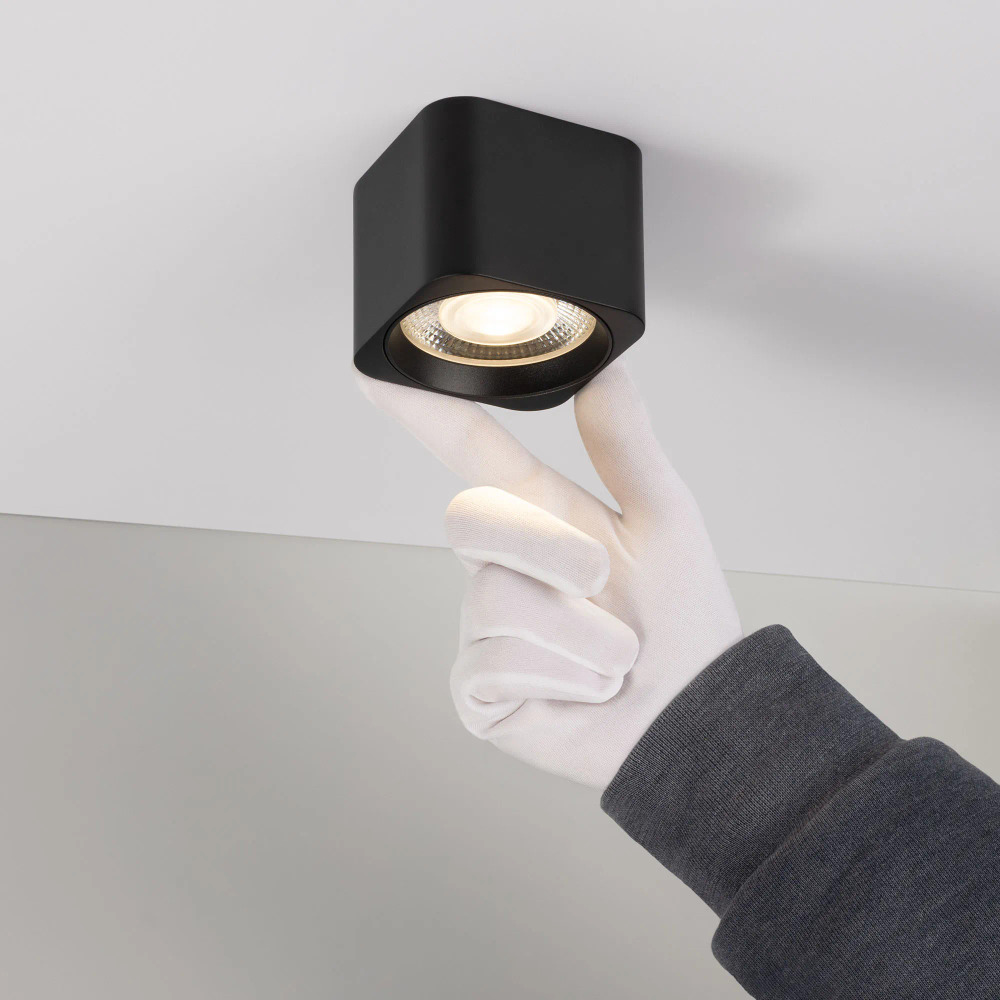 Светильник SP-DICE-S78x78-10W Warm3000 (BK, 24 deg, 230V) (Arlight, IP54 Металл, 5 лет) 046632