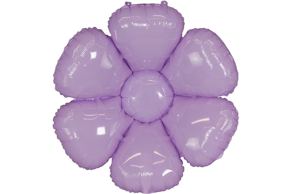 Шар с клапаном (17""/43 см) Мини-цветок, Ромашка, Сиреневый, 1 шт. В089