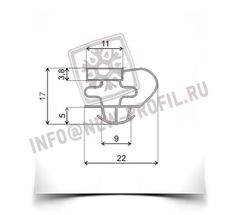 Уплотнительный профиль_016 (тип ХК) для холодильного оборудования.