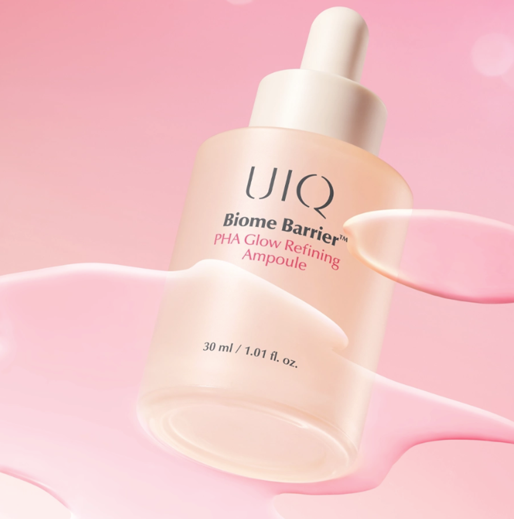 UIQ Отшелушивающая сыворотка с PHA-кислотой для гладкости и сияния Biome Barrier PHA Glow Refining Ampoule, 30 мл