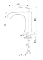 Смеситель для раковины WONZON & WOGHAND TRIUMPH, Хром (WW-561101-CR)