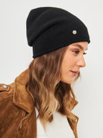 Шапка LACE удлиненная одинарная,с руликом с содержанием кашемира