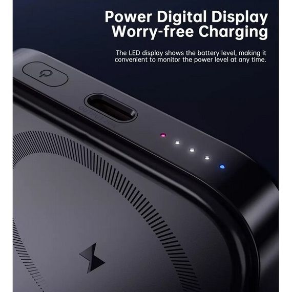 Внешний аккумулятор Choetech B742 Magnetic Powerbank 5000mAh 20W PD (B742-BK) Black